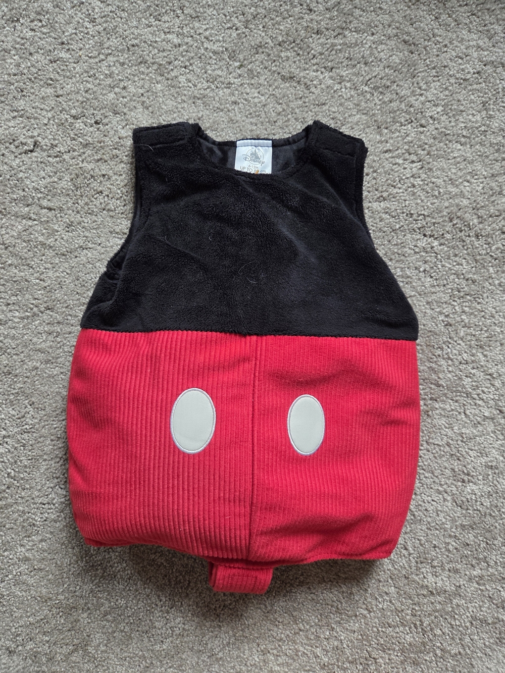 Baby Disney Mickey One-Piece Plush Costume